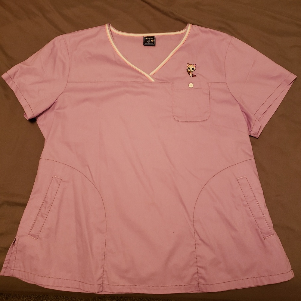 Lilac XL Koi Tokidoki Scrub Top
